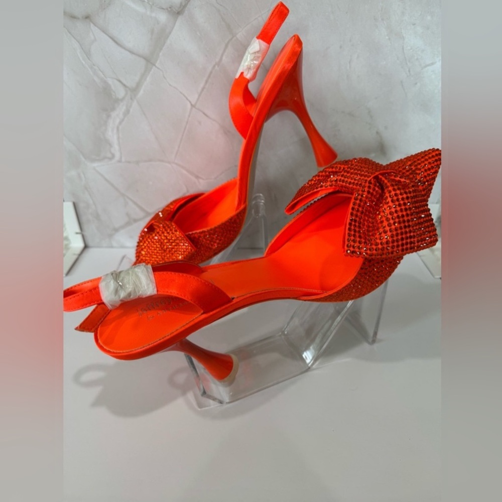 NWOT Jeffrey Campbell Bow Slingback Heels - Picture 3 of 4